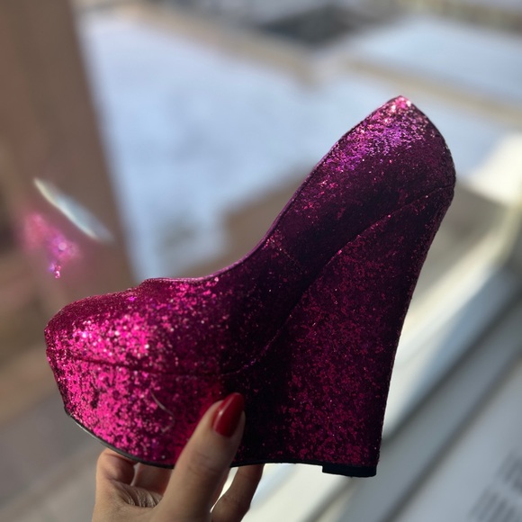 Bebe Barbie style shoes (Wedges) size 6 - Picture 2 of 6